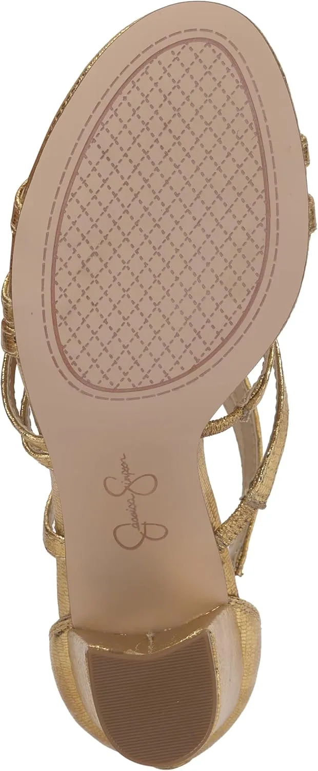 Jessica Simpson Women's Stassey Strappy Block Heel Sandal Heeled