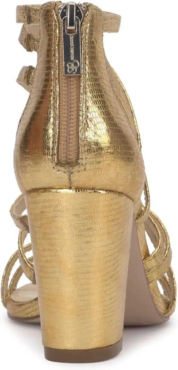Jessica Simpson Women's Stassey Strappy Block Heel Sandal Heeled