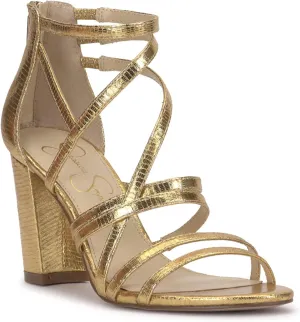 Jessica Simpson Women's Stassey Strappy Block Heel Sandal Heeled