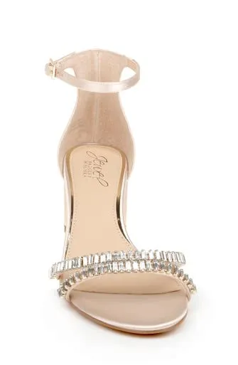 Jewel Badgley Mischka Joanne Strappy Block Heel