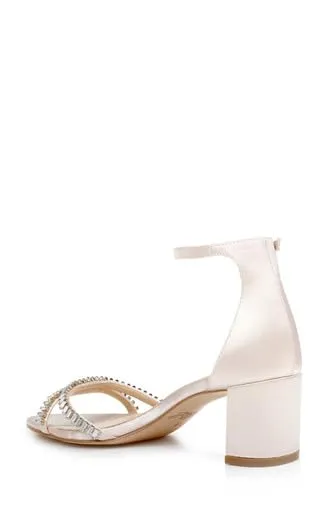 Jewel Badgley Mischka Joanne Strappy Block Heel