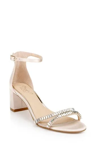 Jewel Badgley Mischka Joanne Strappy Block Heel