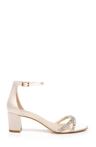 Jewel Badgley Mischka Joanne Strappy Block Heel