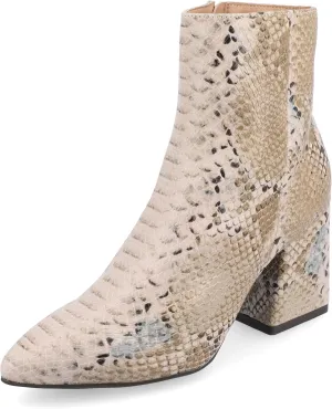 Journee Collection Womens Patent Leather Block Heel Ankle Boots