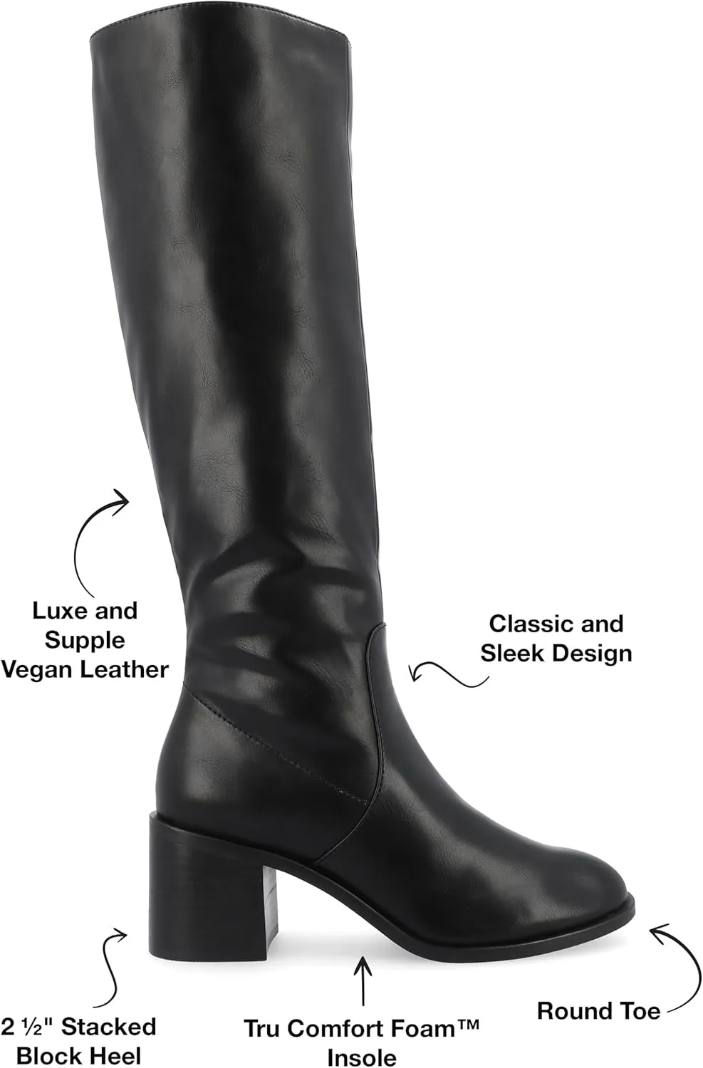Journee Women's Comfort Foam Romilly Extra Wide Calf Boots