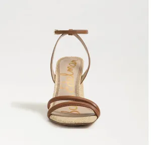 Kia Block Heel Sandal -Saddle Leather