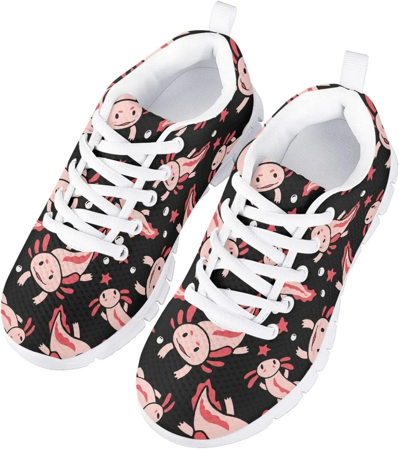 Kids Mesh Sneakers Graphic Cat Dog Print Cute Running Tennis Shoes for Girls and Boys