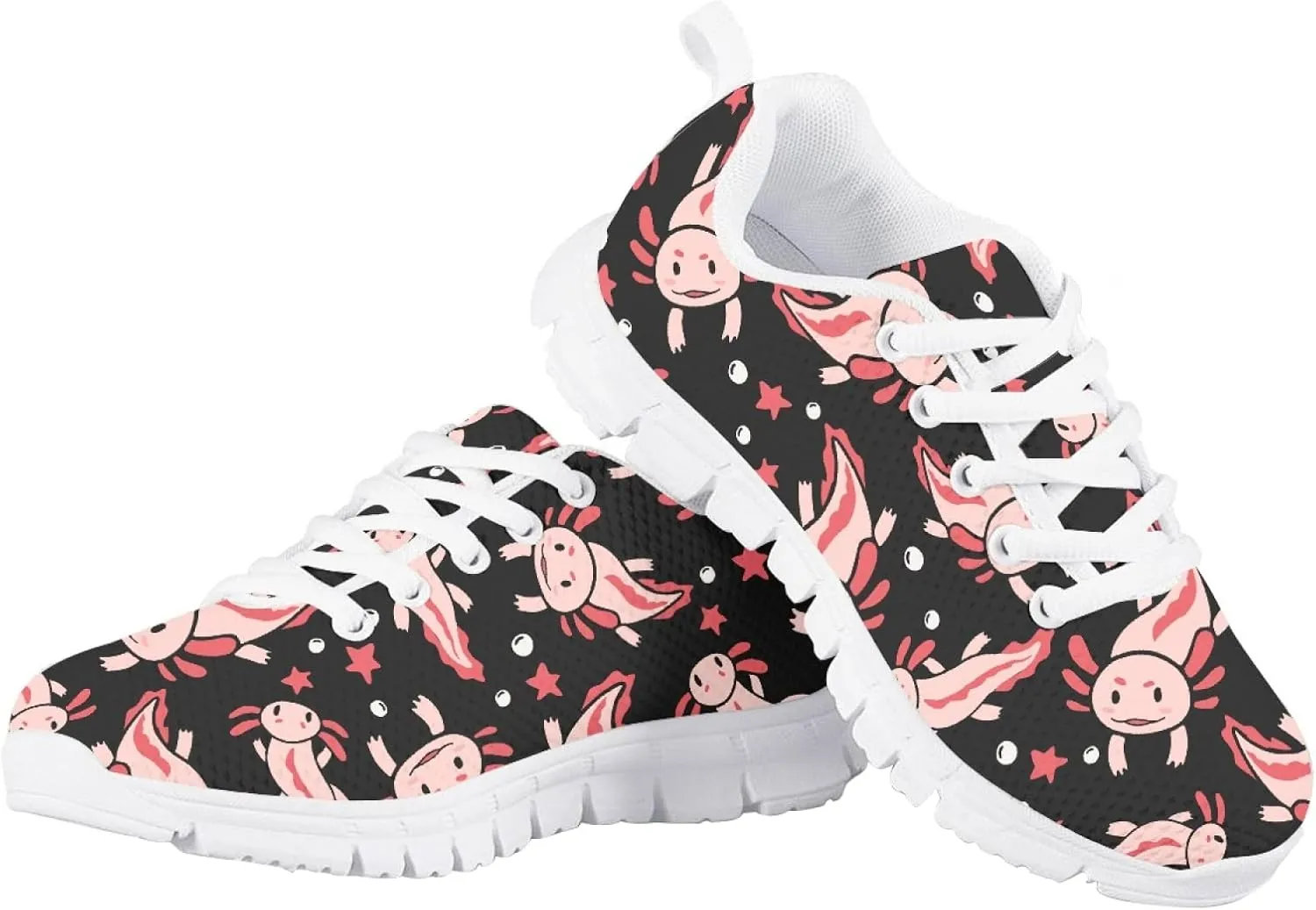 Kids Mesh Sneakers Graphic Cat Dog Print Cute Running Tennis Shoes for Girls and Boys