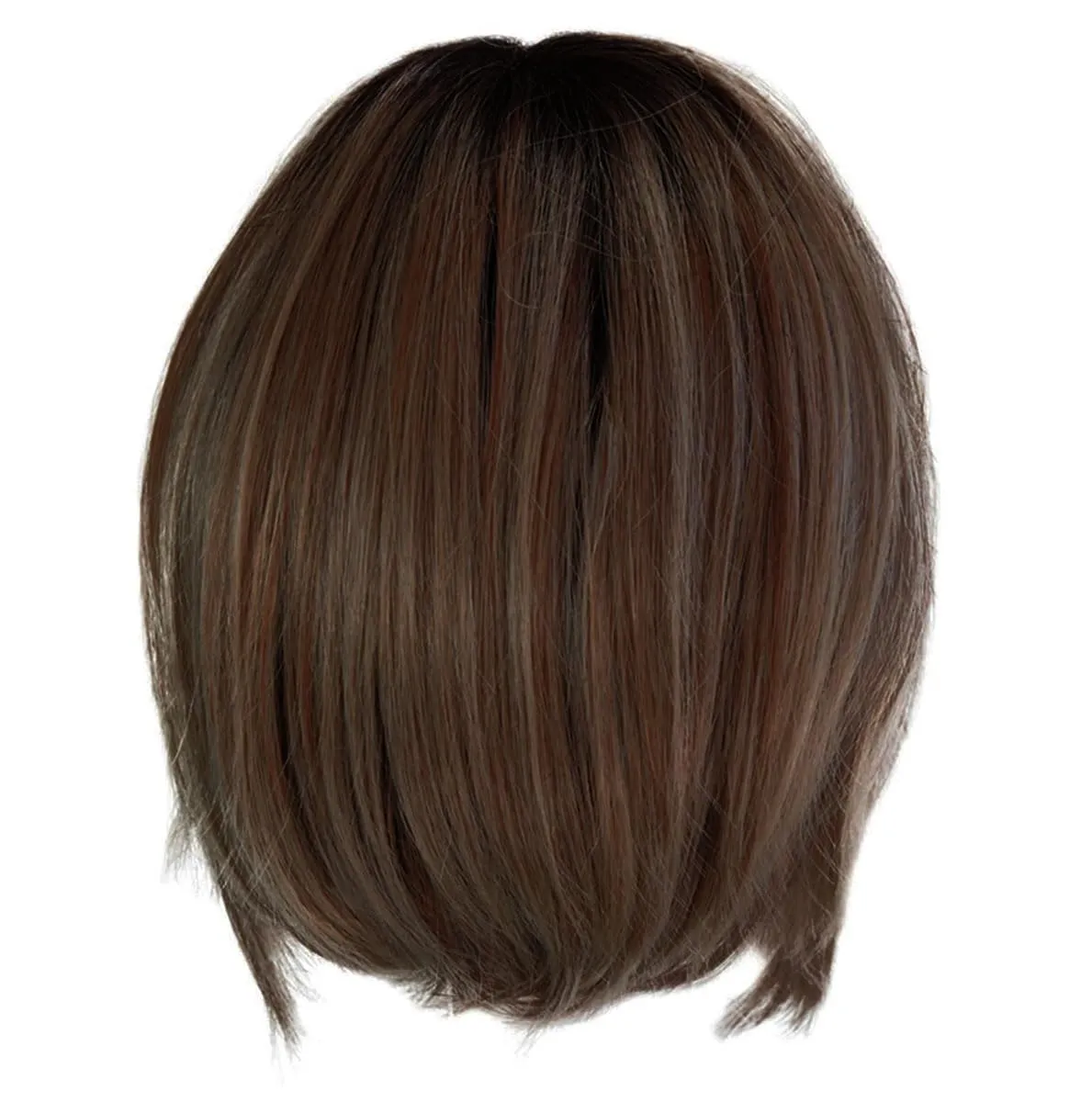Kinetic Beauty Chin-Length Modern Edgy Bob Wig by Hairuwear, Average Cap - Light Brown