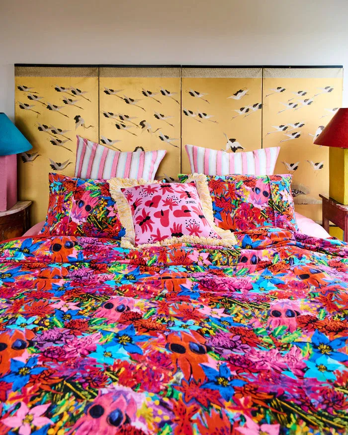 Kip&Co x Jenny Kee Growing The Peace Velvet Quilt Cover | King