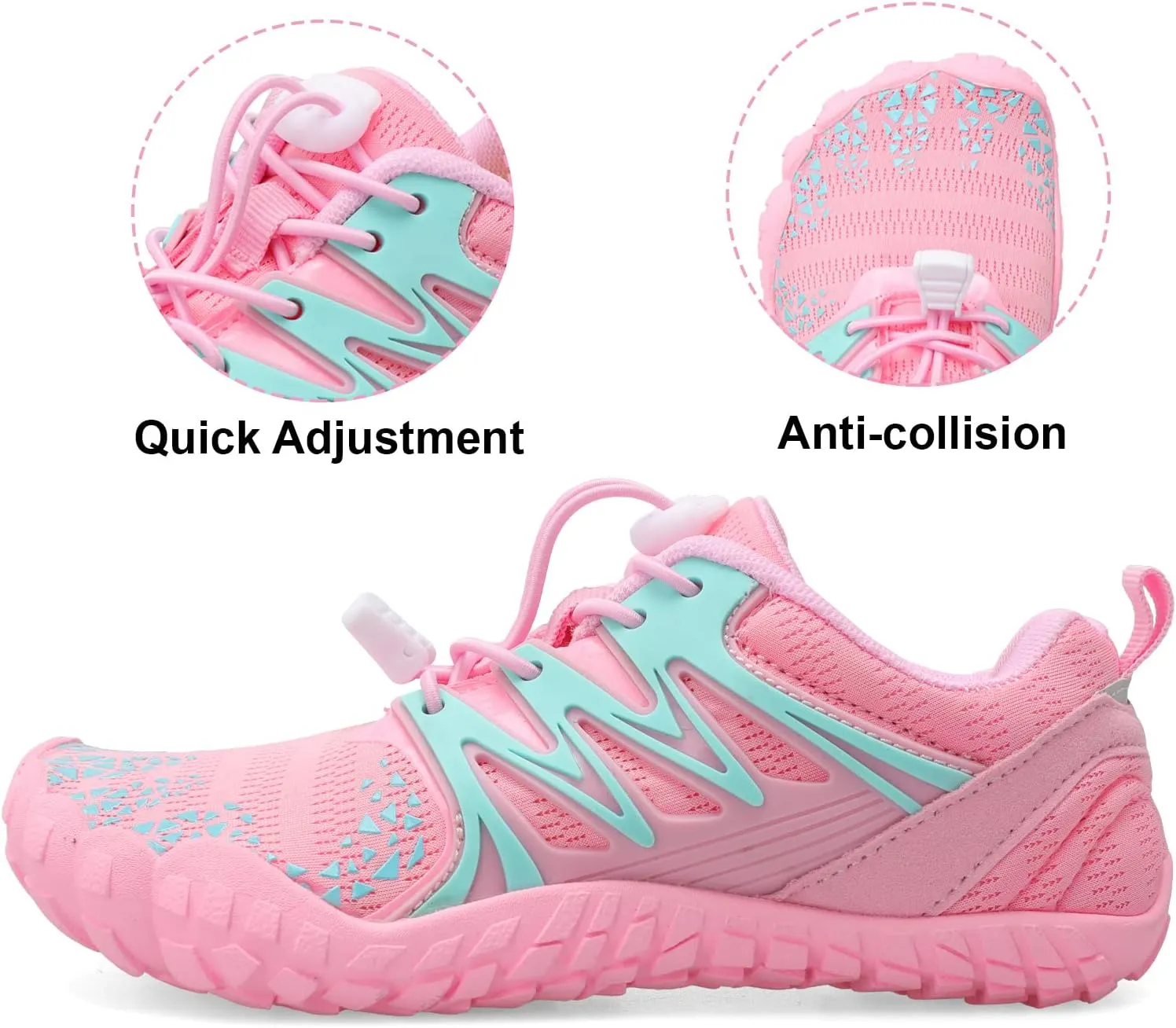 L-RUN Kids Water Shoes Boys Girls Barefoot Water Hiking Shoes Indoor Outdoor Quick Dry Athletic Sneaker Shoes