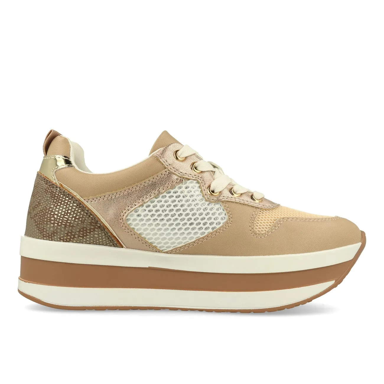 La Strada 2001098 Damen Sneaker Old Pink PU Mesh