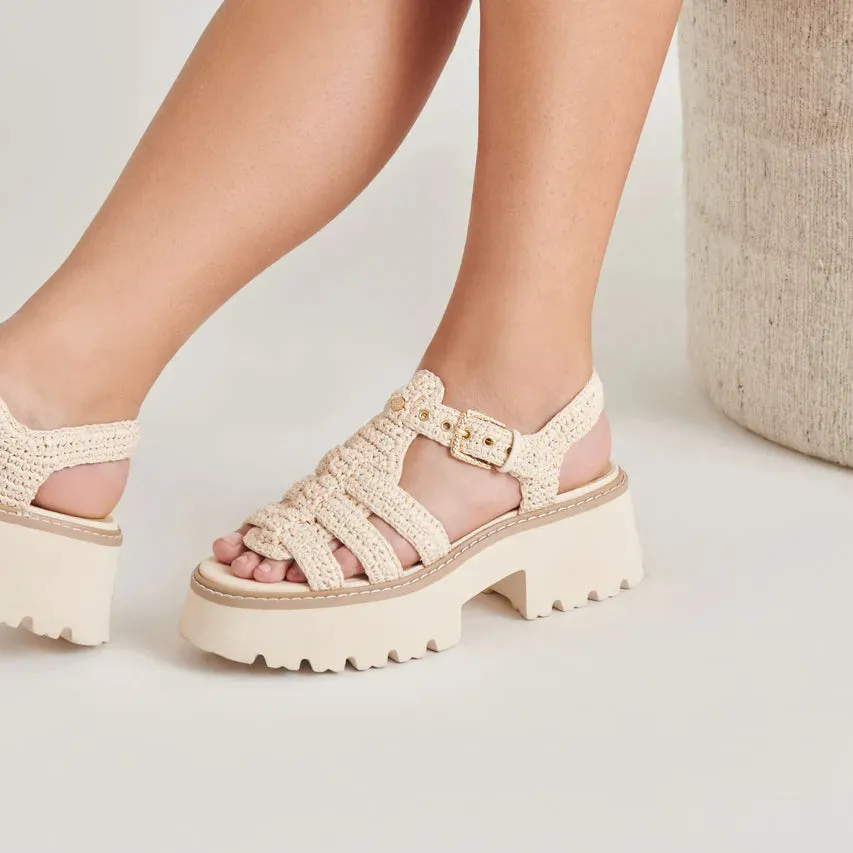 Latice Sandals- Oatmeal