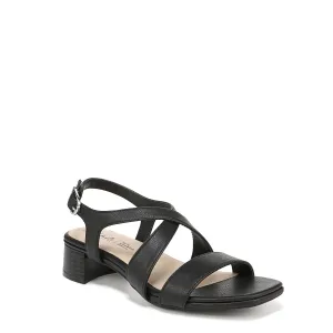 LifeStride Womens Jordan Strappy Heeled Sandals Black 8.5 M