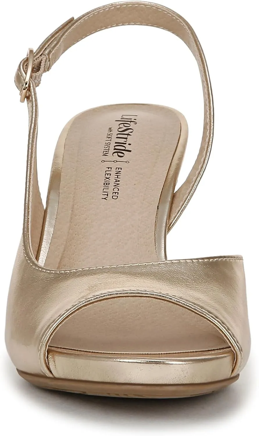 Lifestride Women's Teller 2 Slingback Peep Toe Pump