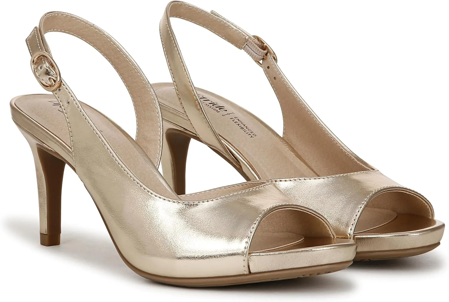 Lifestride Women's Teller 2 Slingback Peep Toe Pump
