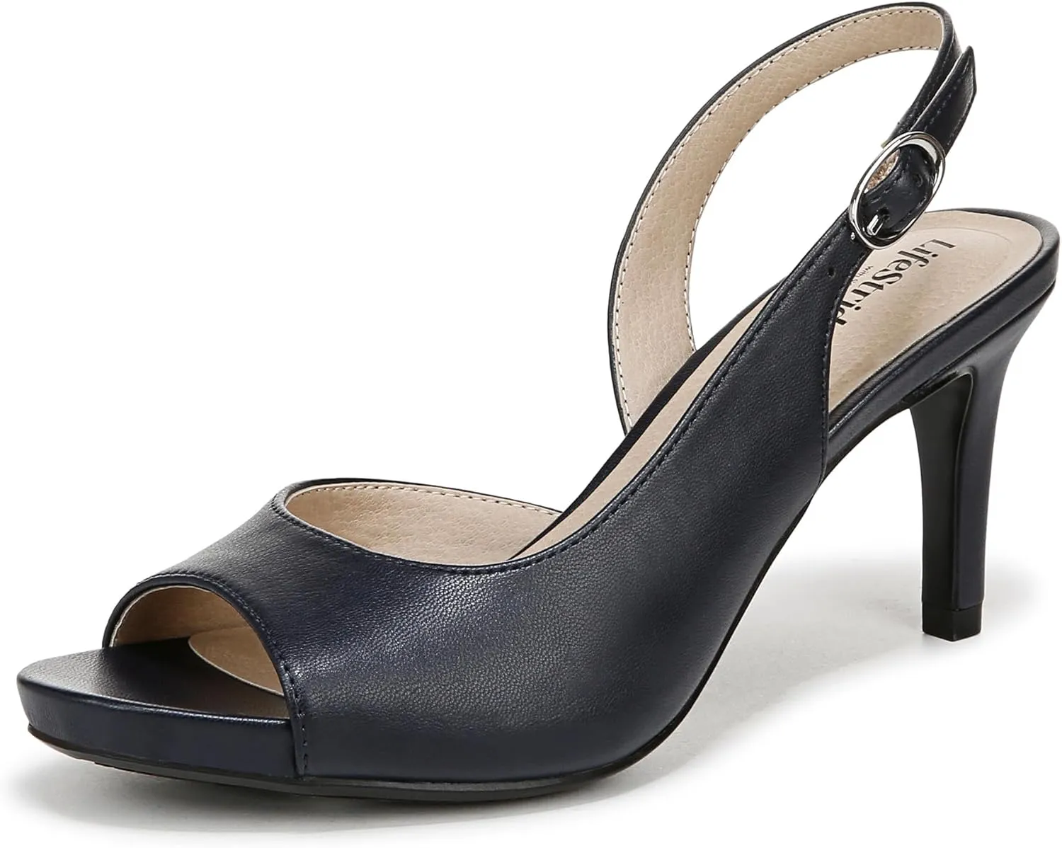 Lifestride Women's Teller 2 Slingback Peep Toe Pump