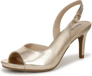 Lifestride Women's Teller 2 Slingback Peep Toe Pump