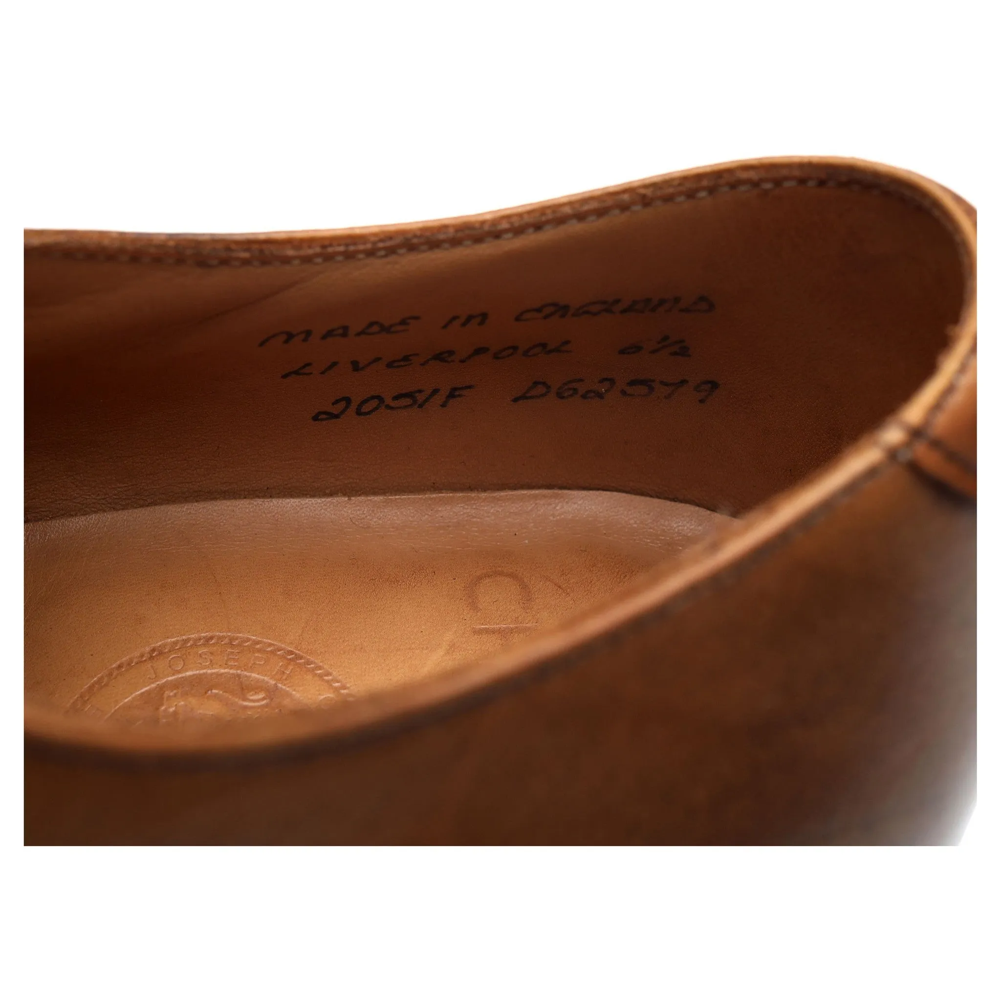'Liverpool' Brown Leather Derby UK 6.5 F