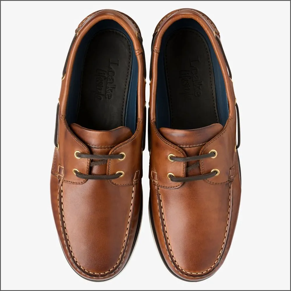Loake 528 Cedar Lace Up Deck Shoe@