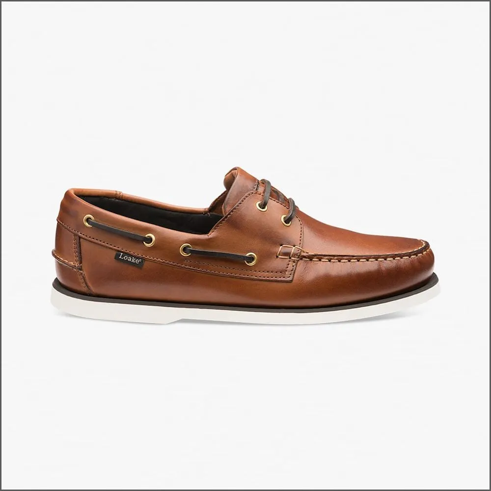 Loake 528 Cedar Lace Up Deck Shoe@