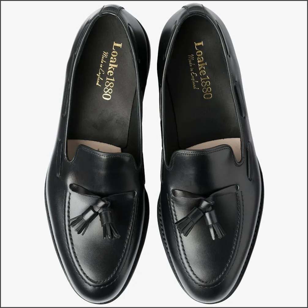 Loake Russell Black Leather Loafer Size 8 & 11 Only/