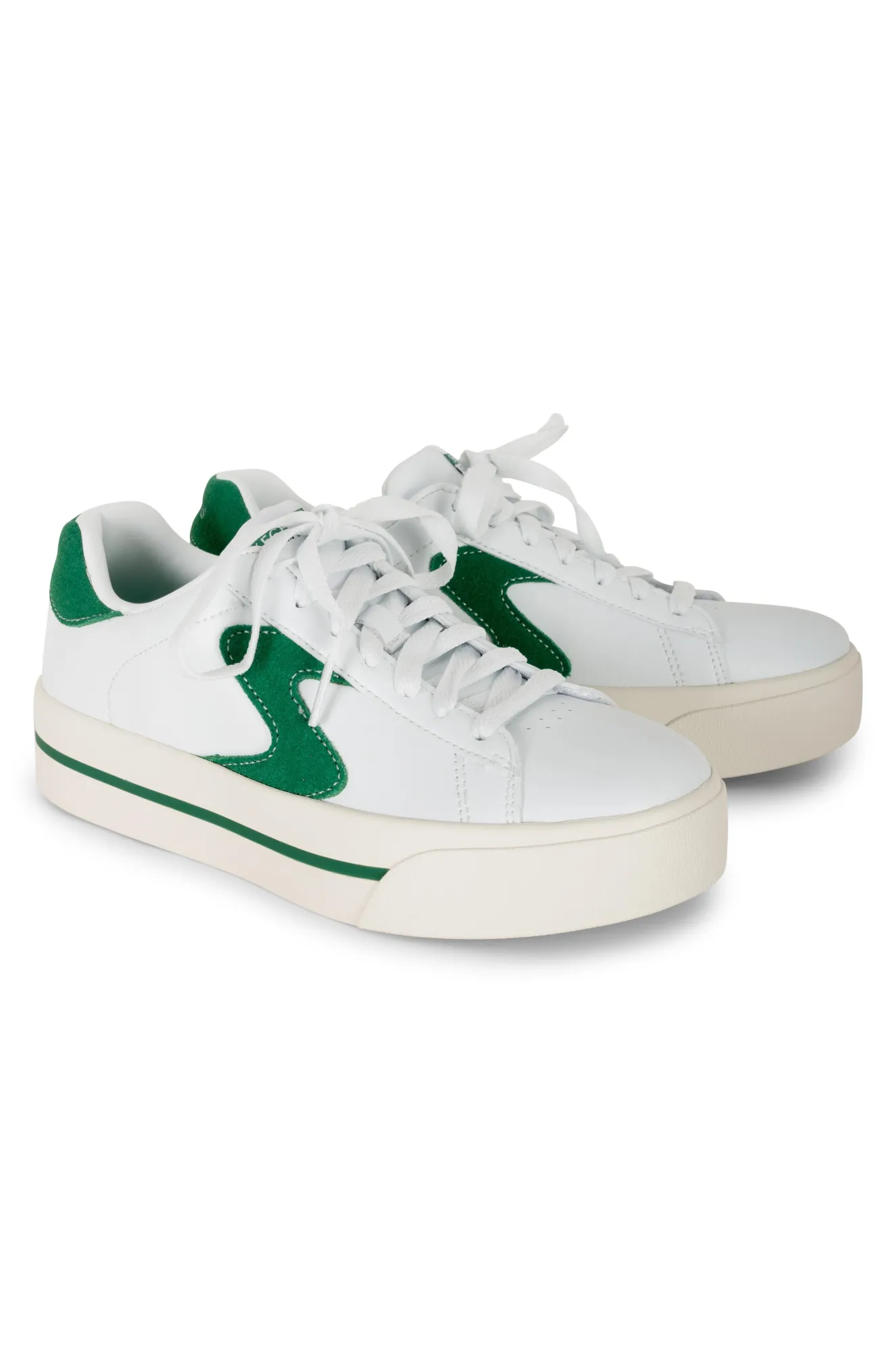 Machine Washable Sneaker | WHITE/GREEN | 185045 AB