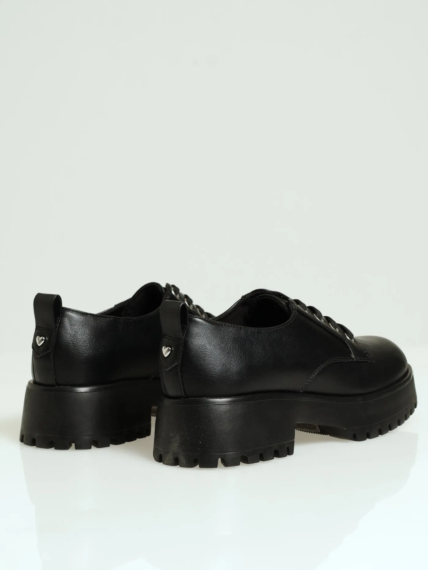 Makinley Chunky Lace Loafer - Black