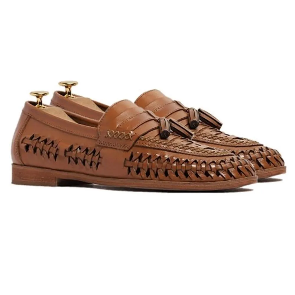 Mario Morato Hand Woven Tassel Loafers for men