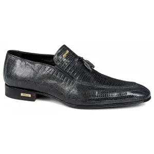 Mauri 4705/4 Charcoal Grey Genuine Lizard Loafer Shoes