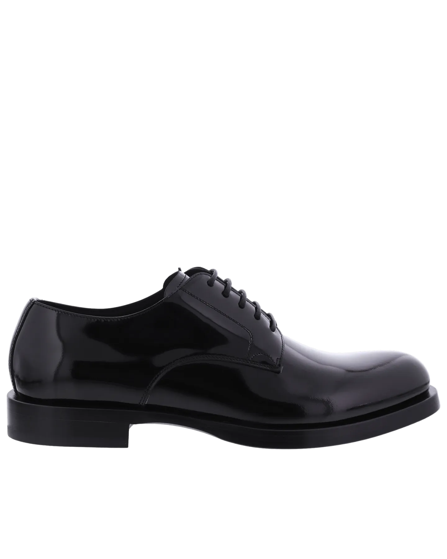 Men Polished Derby Black