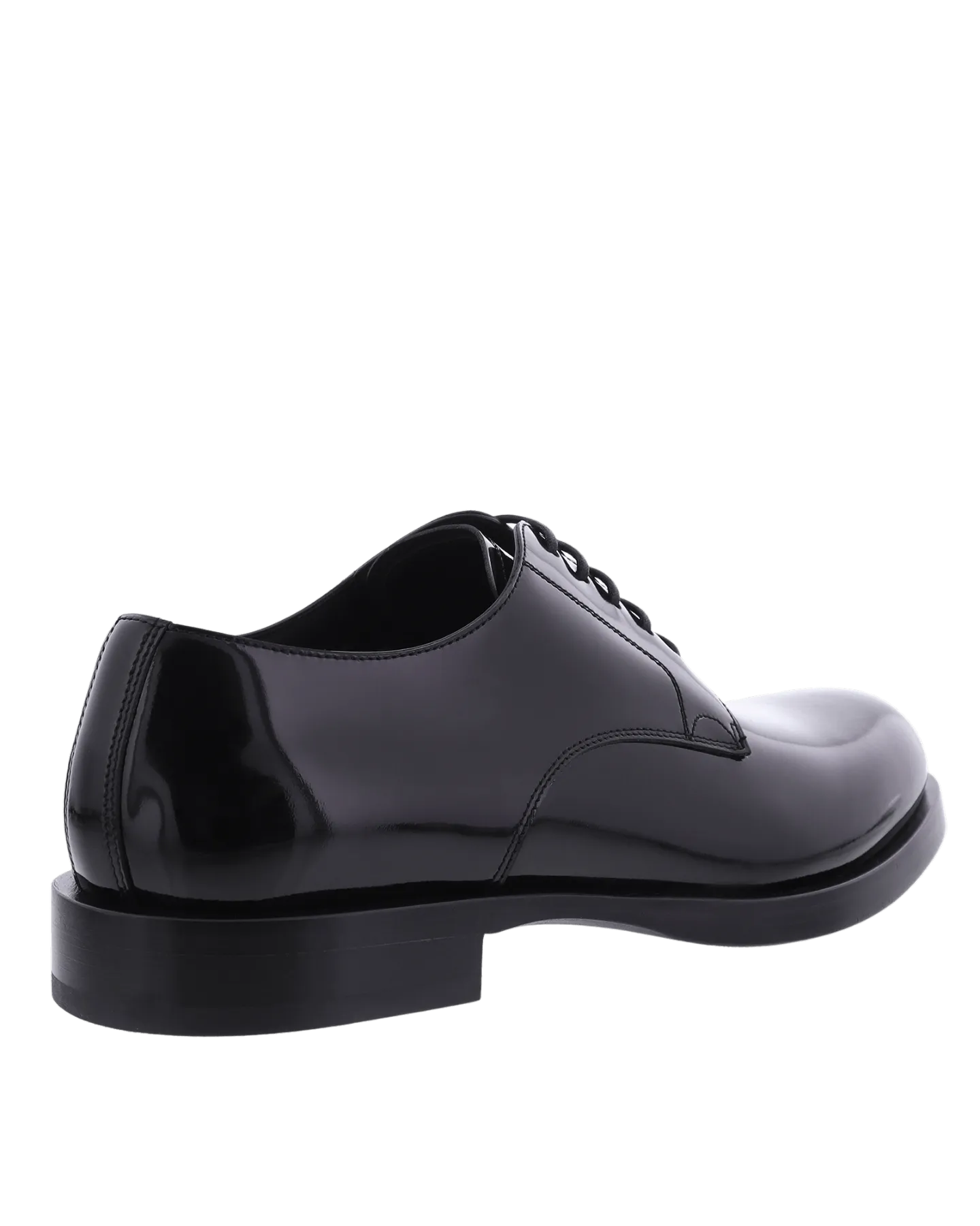 Men Polished Derby Black
