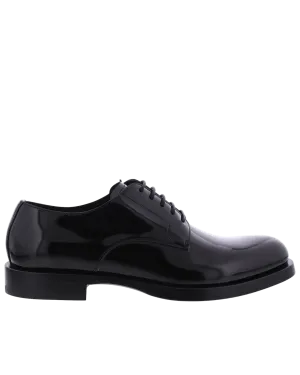 Men Polished Derby Black