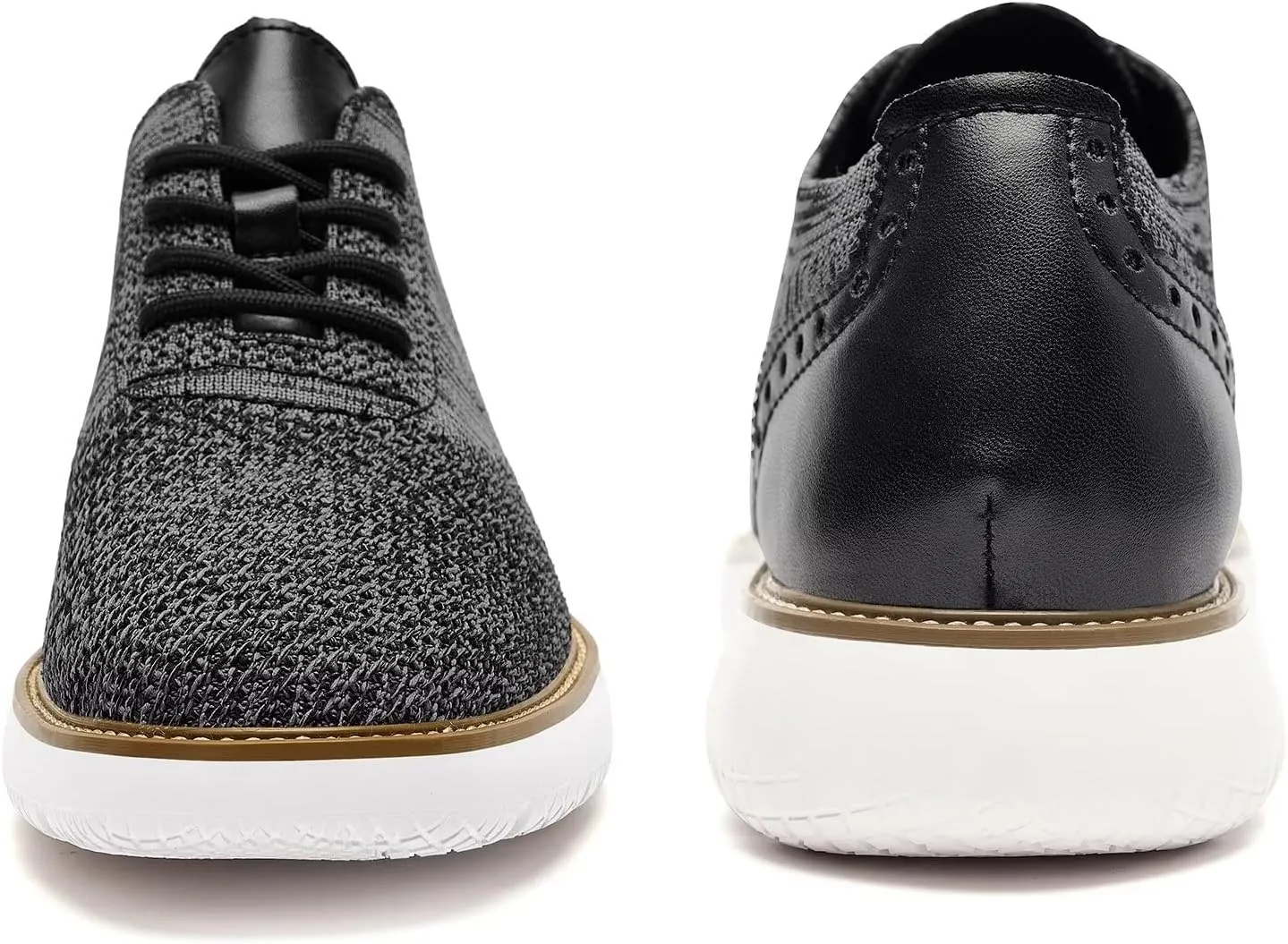 Men's Casual Sneakers Dress Shoes - Comfort Dress Sneakers Mesh Knit Lightweight Breathable Formal Oxford Business Shoes