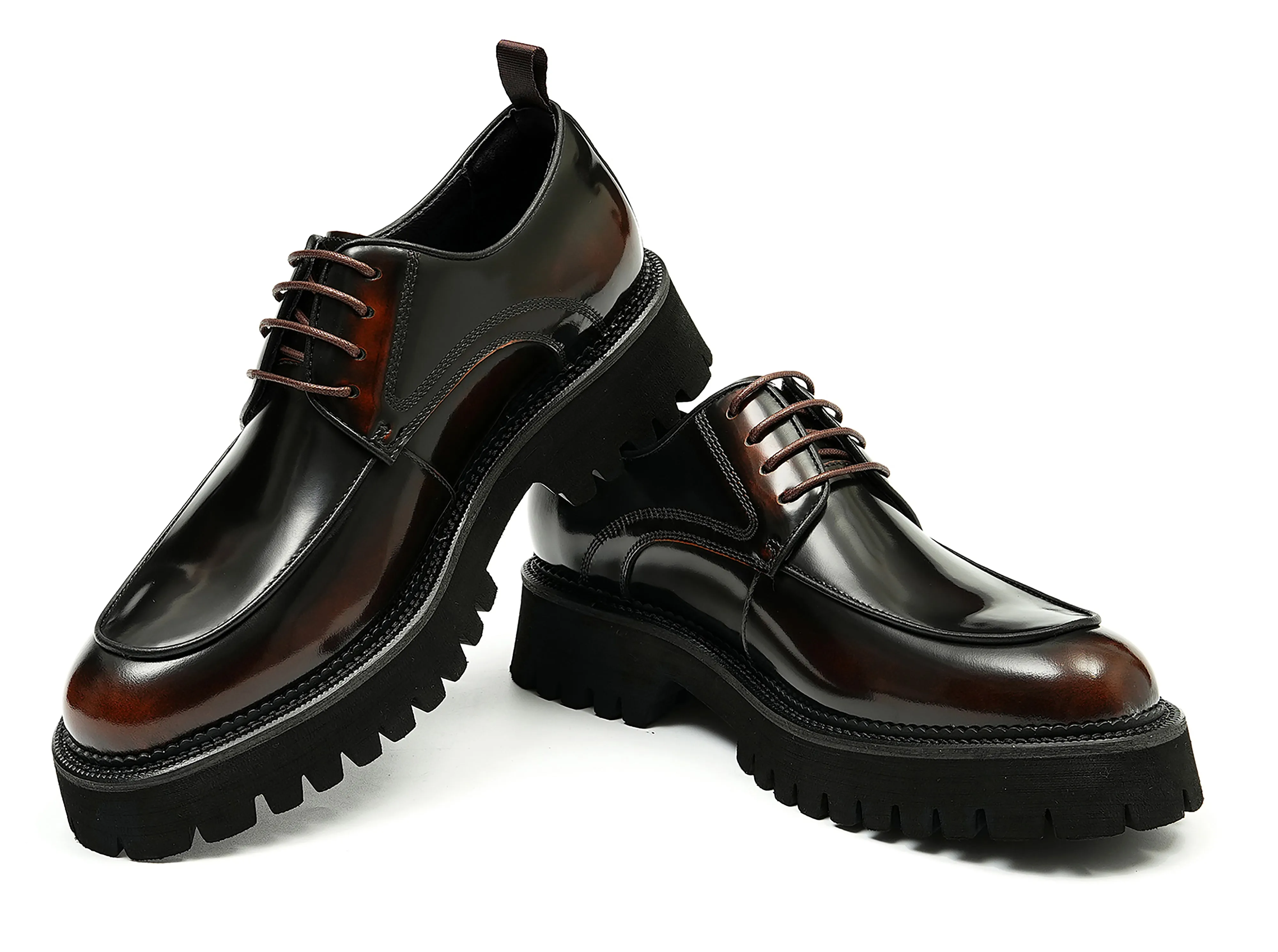 Men's Classic Dress Patent Leather Derby