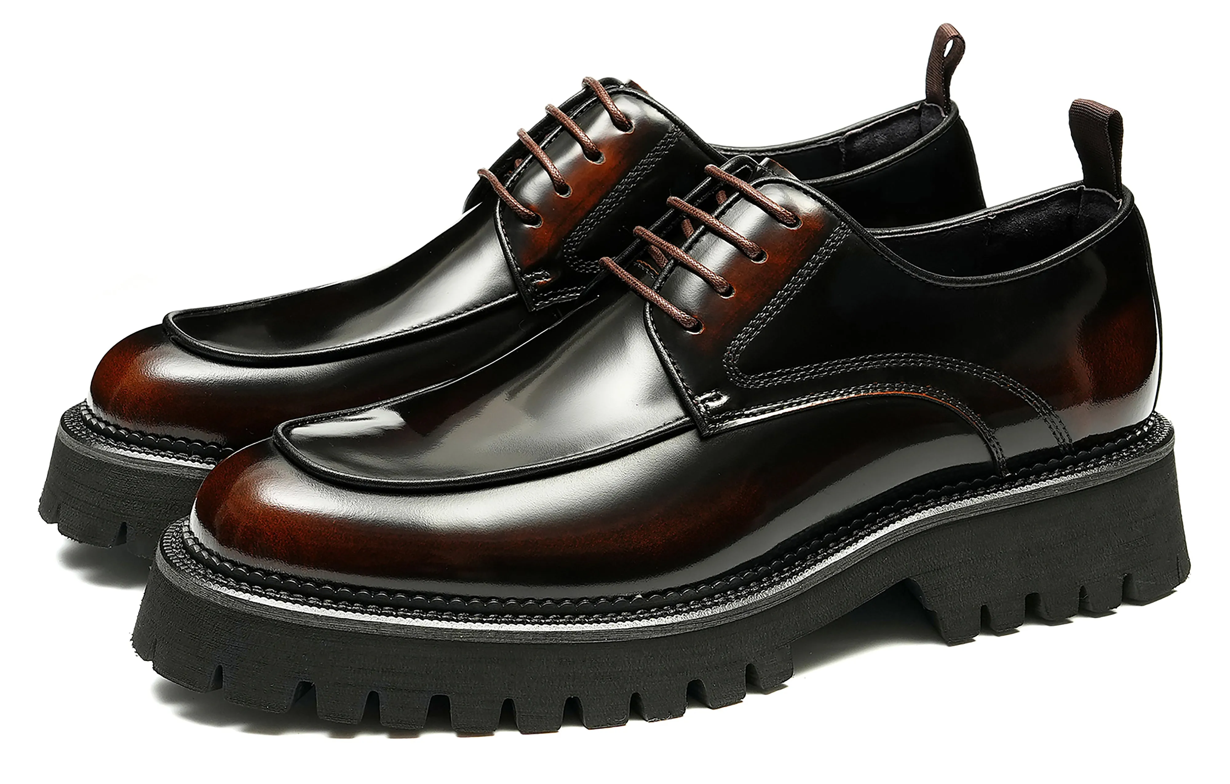 Men's Classic Dress Patent Leather Derby