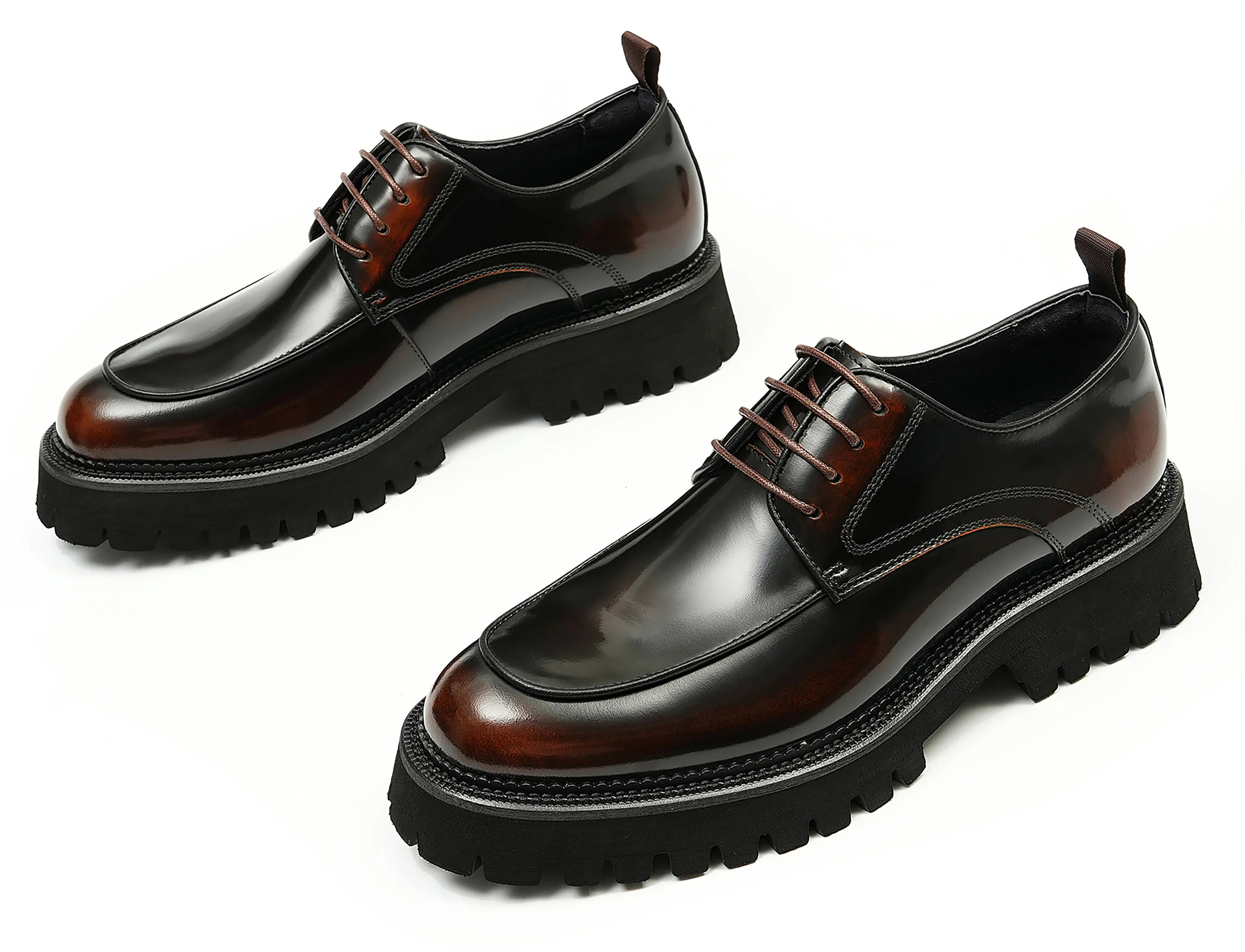 Men's Classic Dress Patent Leather Derby