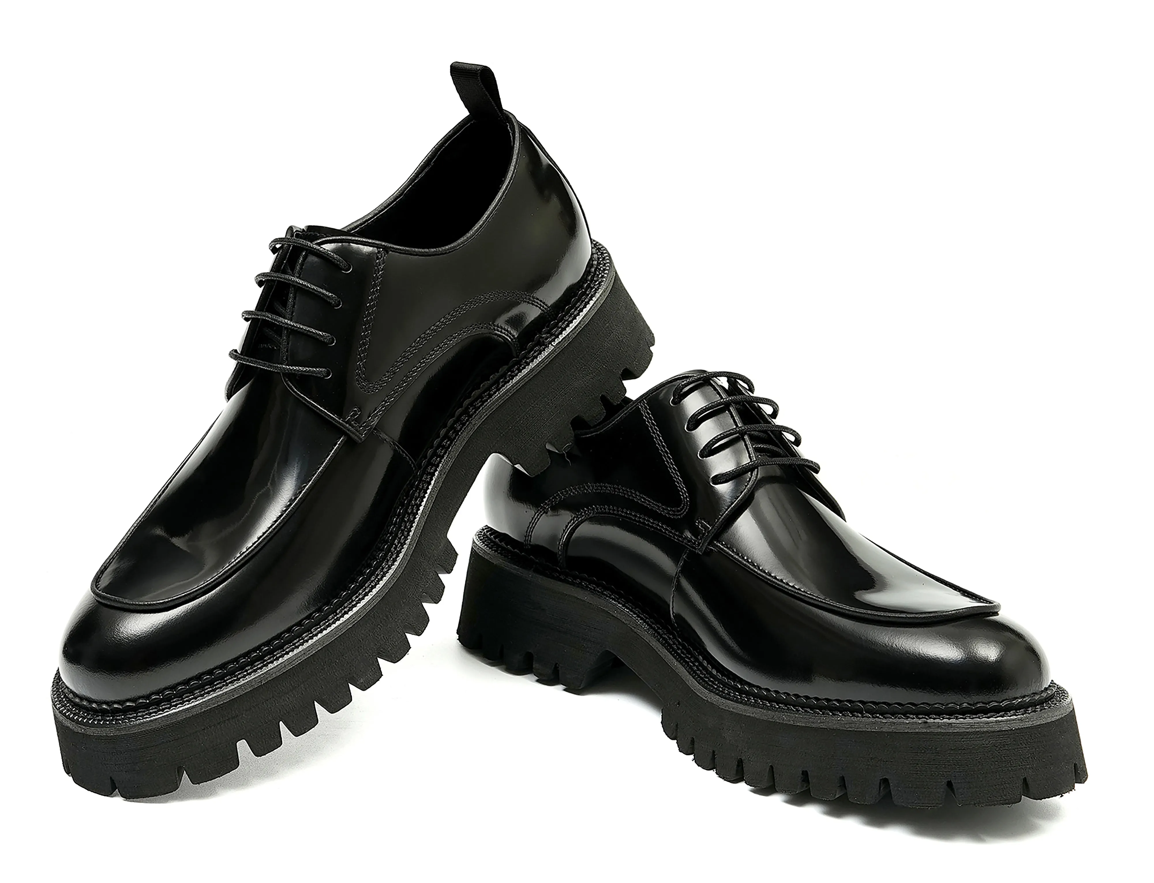 Men's Classic Dress Patent Leather Derby