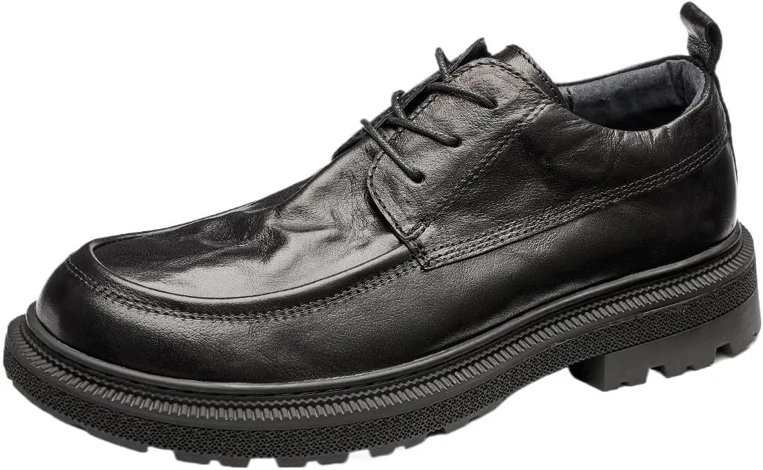 Men's Lace Up Formal Dress Shoes Brogues Derby Comfortable Leather Shoes for Men for Business Office & Casual