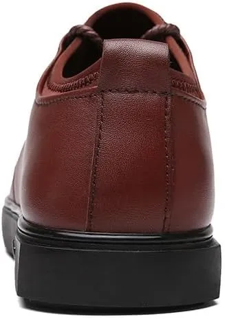 Men's Leather Dress Shoes Casual Business Office Wear Fashion Lace-Up Sneakers