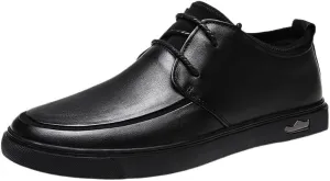 Men's Leather Dress Shoes Casual Business Office Wear Fashion Lace-Up Sneakers