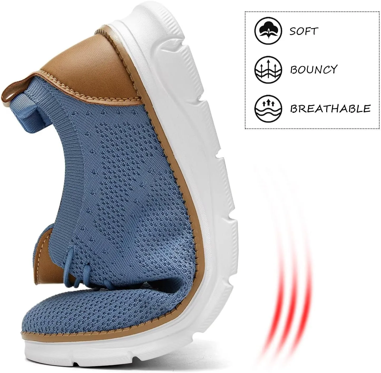 Men's Mesh Sneakers Oxfords Lace-Up Lightweight Casual Walking Shoes Driving Shoes