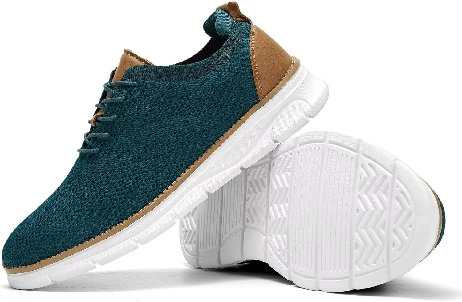 Men's Mesh Sneakers Oxfords Lace-Up Lightweight Casual Walking Shoes Driving Shoes