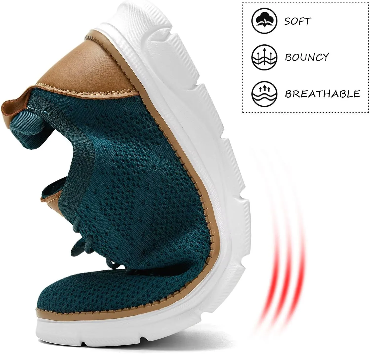 Men's Mesh Sneakers Oxfords Lace-Up Lightweight Casual Walking Shoes Driving Shoes