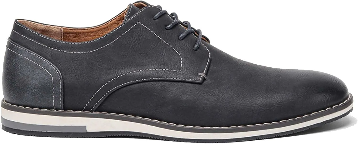 Men's Orthopedic Dress Shoes Business Oxford Derby Shoes Casual Leather Walking Flats