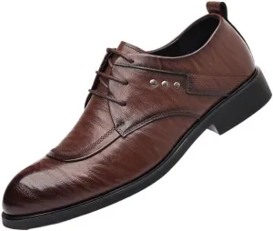 Men's Patent Leather Wingtip Brogue Oxfords Shoes Mens Casual Business Formal Derby Shoes