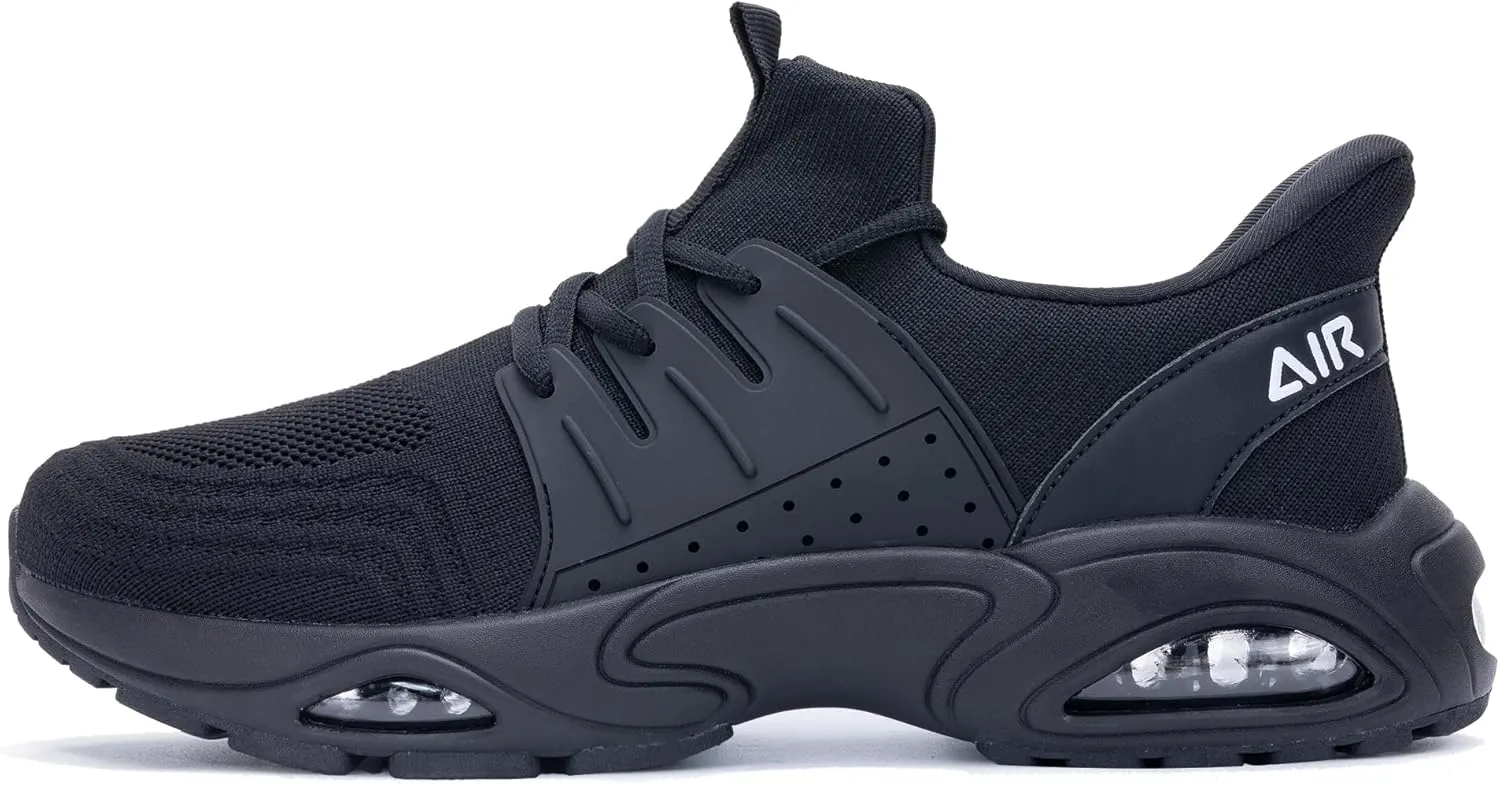 Mens Running Shoes Tennis Walking Sneaker Air Cushion Slip on Shoes for Gym Jogging Fitness Size 8-13
