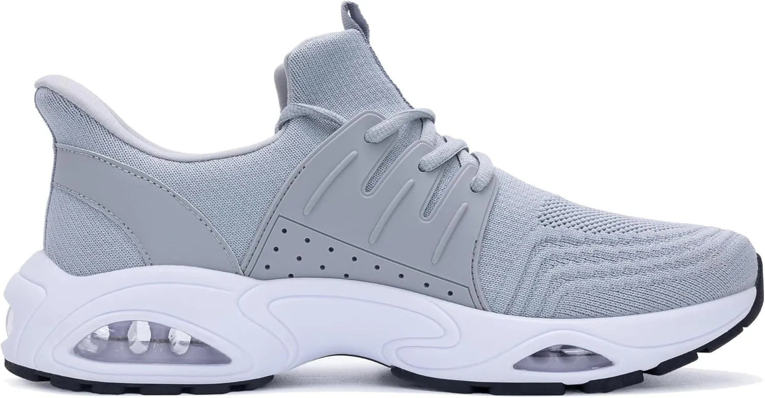 Mens Running Shoes Tennis Walking Sneaker Air Cushion Slip on Shoes for Gym Jogging Fitness Size 8-13