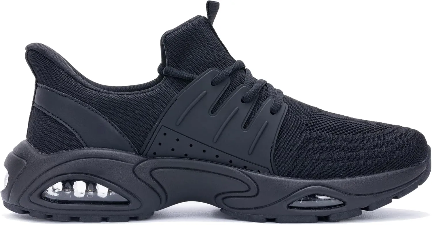 Mens Running Shoes Tennis Walking Sneaker Air Cushion Slip on Shoes for Gym Jogging Fitness Size 8-13