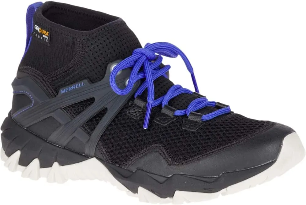 Merrell MQM Rush Flex Women's Lightweight Breathable Hiking Shoes - Professional Outdoor Trekking Non-Slip Mesh Walking Casual Shoes - Hiking Sneaker (Black-, Numeric_8_Point_5)